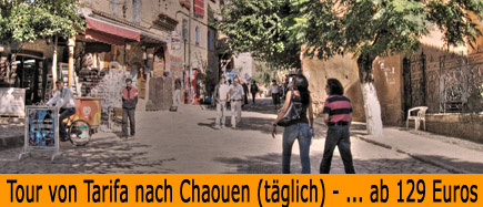 Tour von Tarifa nach Chaouen - täglich - ...... ab 129 Euros.