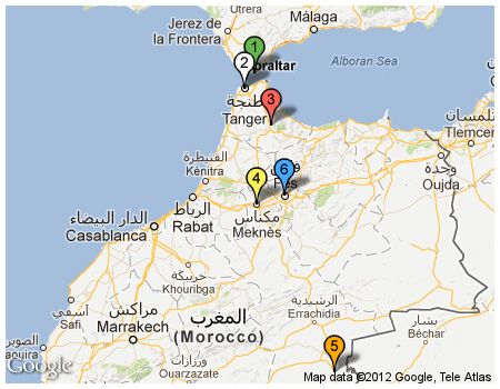 Tour von Spanien nach Fez und Merzouga (Sahara).
